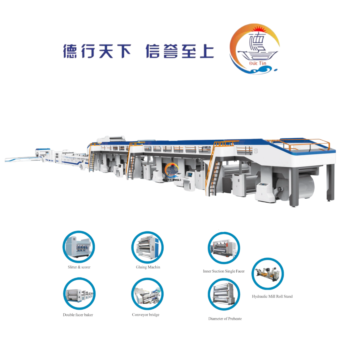 DÂY CHUYỀN SẢN XUẤT CARTON SÓNG 3-5-7 LỚP TỐC ĐỘ CAO